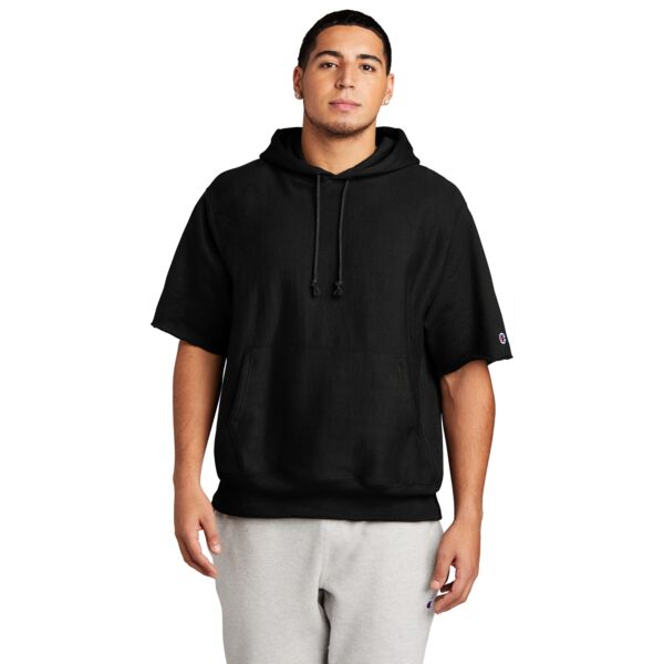 Reverse Weave ® Short Sleeve Hooded Sweatshirt Thumbnail