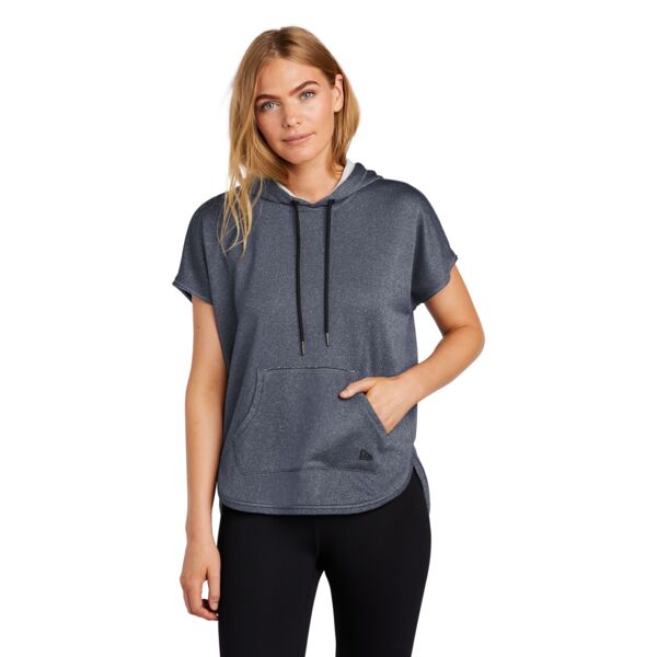 Ladies Performance Terry Short Sleeve Hoodie Thumbnail